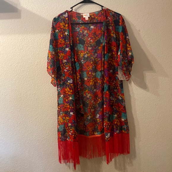 LuLaRoe Sweaters - NWT Lularoe Monroe floral cardigan size small